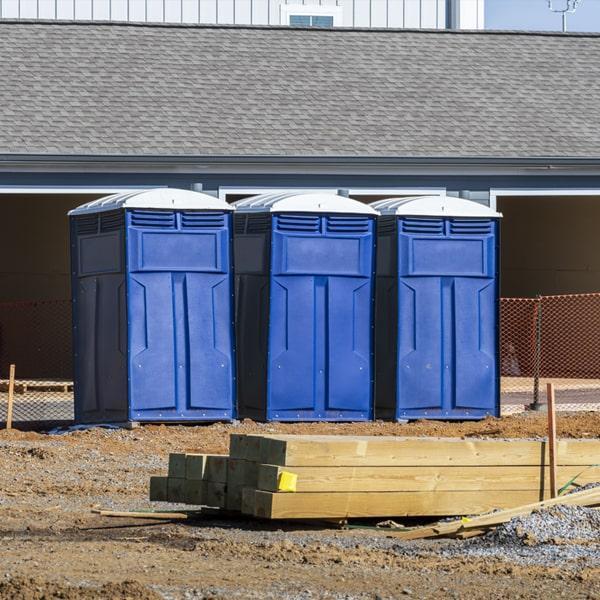 Heavy-duty construction site porta potty in Federal Way, Washington